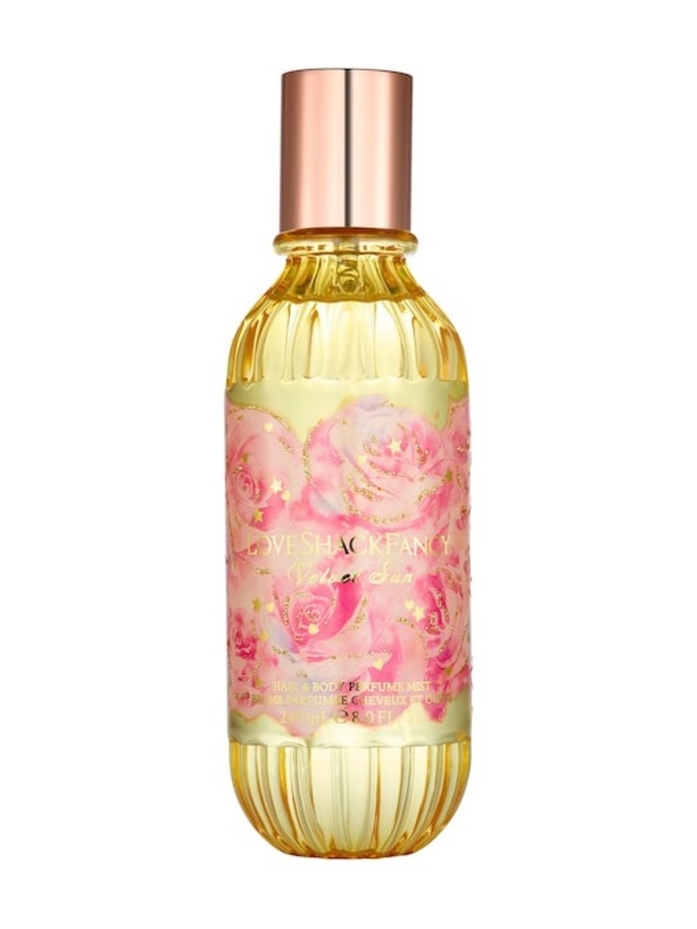 LoveShackFancy Pink & Gold Floral Body Mist